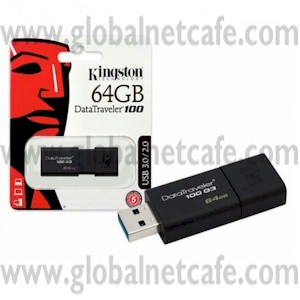 MEMORIA  USB     64GB KINGSTON (DT100, G3, DTX, 106) 100% Nuevo