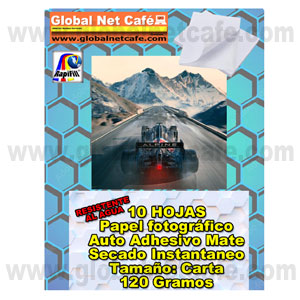 PAPEL FOTOGRAFICO CALCOMANIA MATTE 120GMS CARTA 10HOJAS RAPIFILL 100% Nuevo